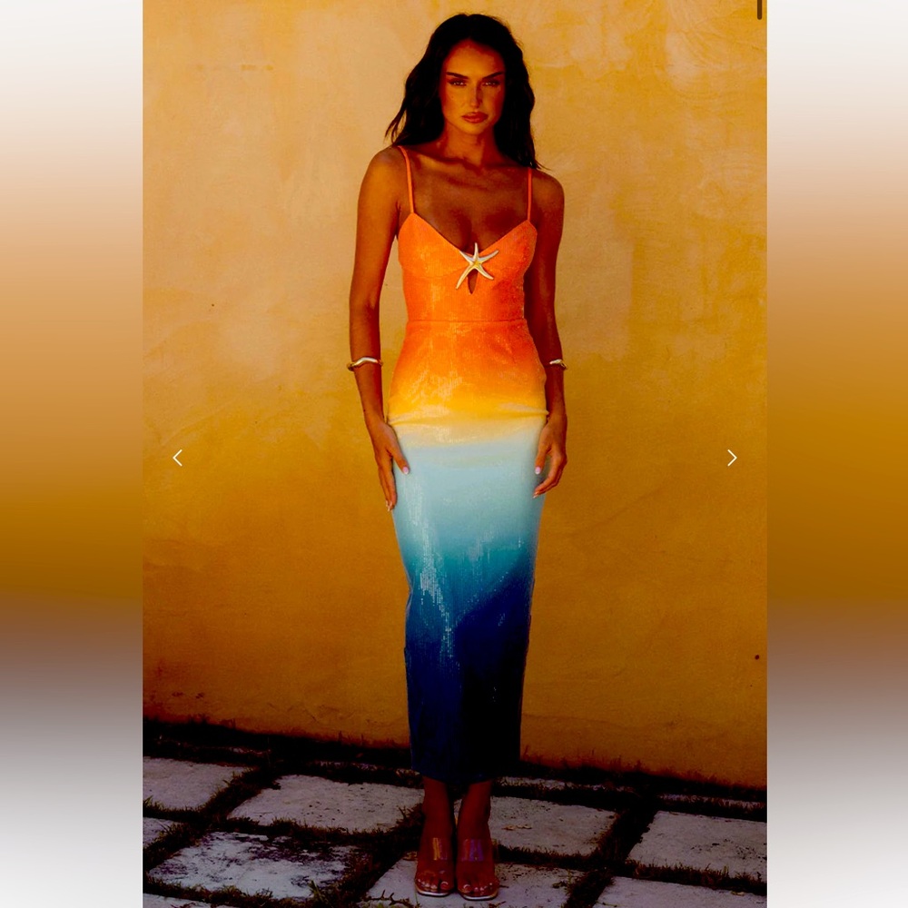 Benito Midi Dress - Ombré